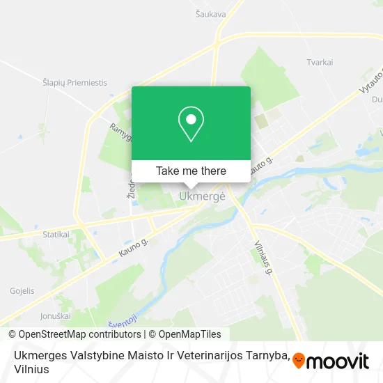 Карта Ukmerges Valstybine Maisto Ir Veterinarijos Tarnyba