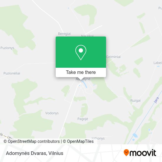 Карта Adomynės Dvaras
