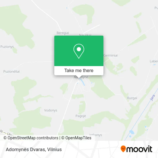 Карта Adomynės Dvaras