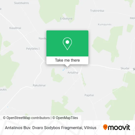 Карта Antalinos Buv. Dvaro Sodybos Fragmentai