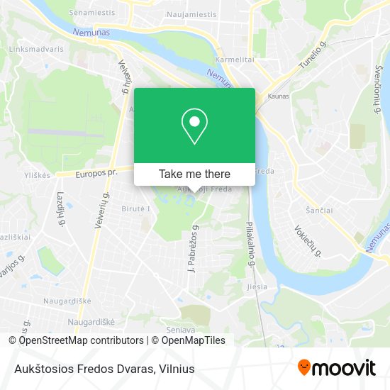 Карта Aukštosios Fredos Dvaras