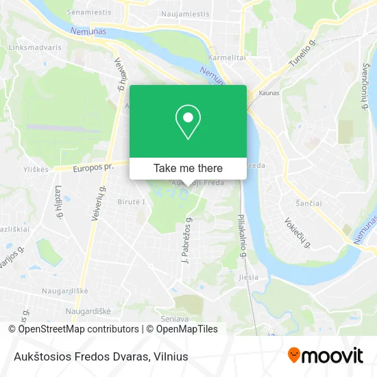 Aukštosios Fredos Dvaras map