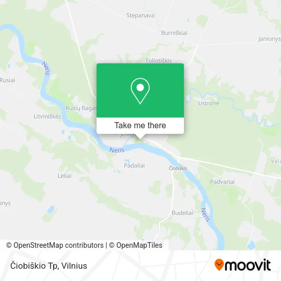 Карта Čiobiškio Tp