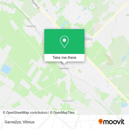 Карта Garvežys