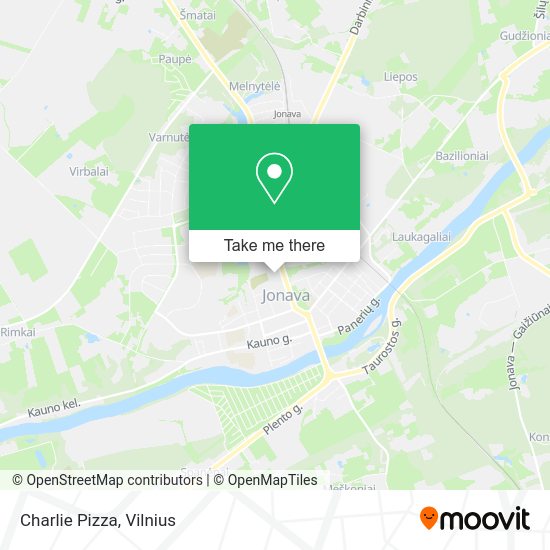 Карта Charlie Pizza