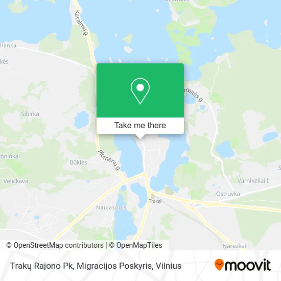 Карта Trakų Rajono Pk, Migracijos Poskyris