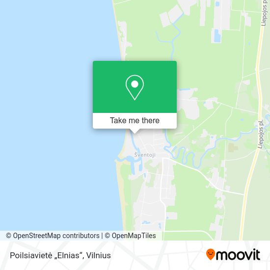 Карта Poilsiavietė „Elnias“