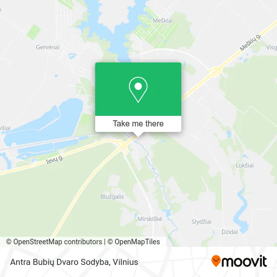 Карта Antra Bubių Dvaro Sodyba