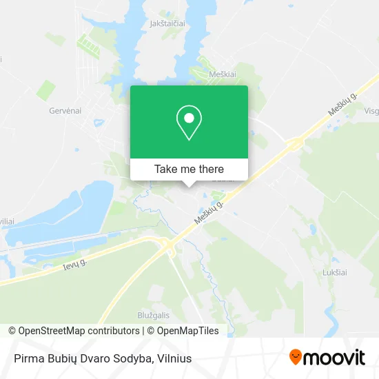 Карта Pirma Bubių Dvaro Sodyba