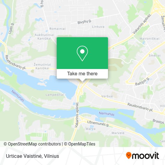 Карта Urticae Vaistinė
