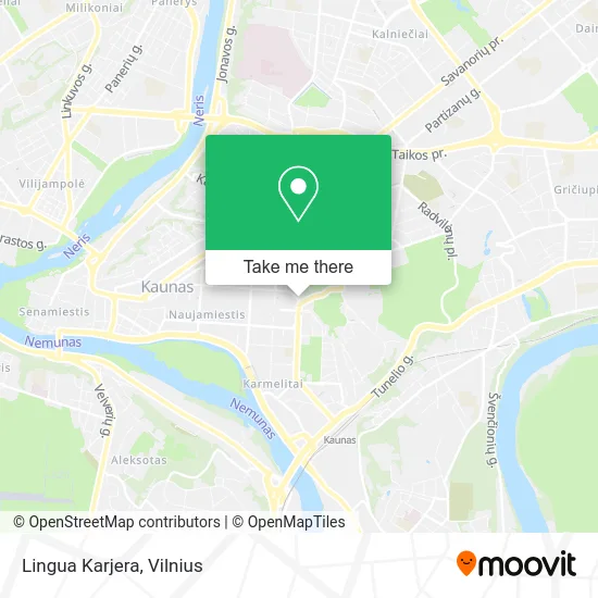 Карта Lingua Karjera