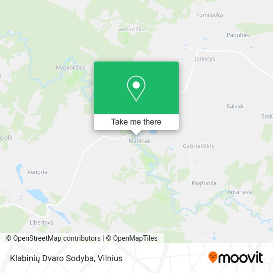 Карта Klabinių Dvaro Sodyba