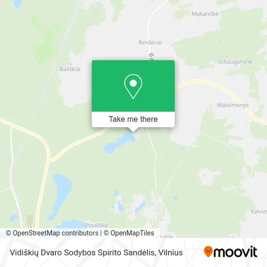 Карта Vidiškių Dvaro Sodybos Spirito Sandėlis