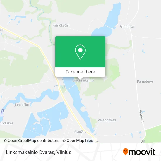 Карта Linksmakalnio Dvaras