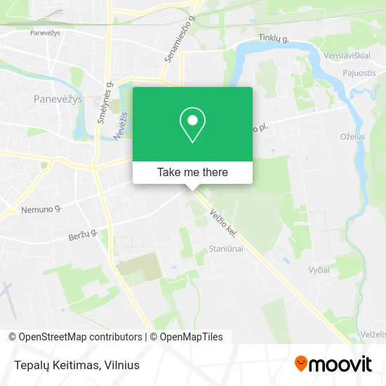Карта Tepalų Keitimas