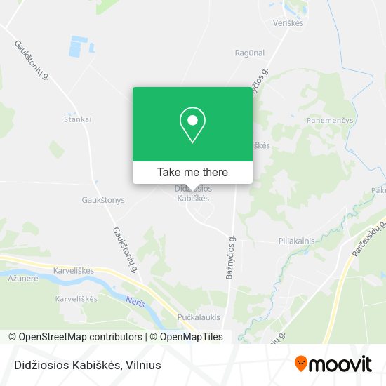 Карта Didžiosios Kabiškės