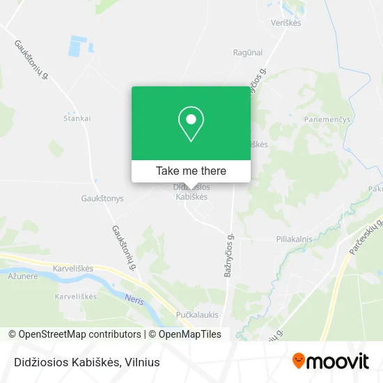 Карта Didžiosios Kabiškės