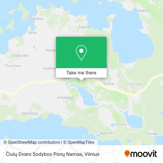 Карта Čiulų Dvaro Sodybos Ponų Namas