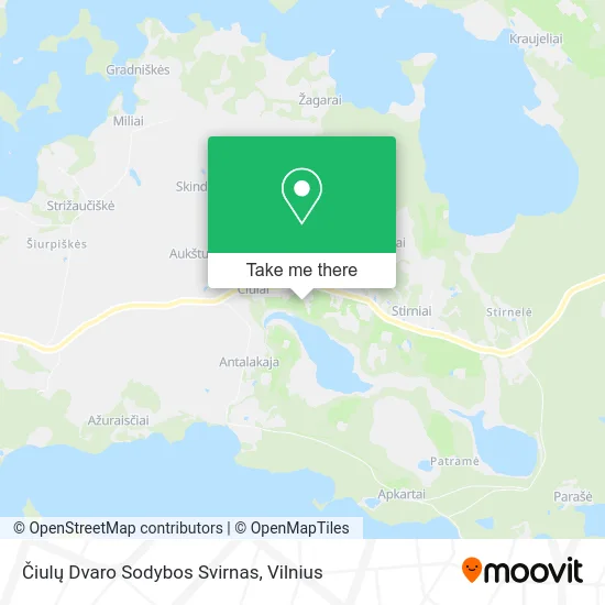 Карта Čiulų Dvaro Sodybos Svirnas