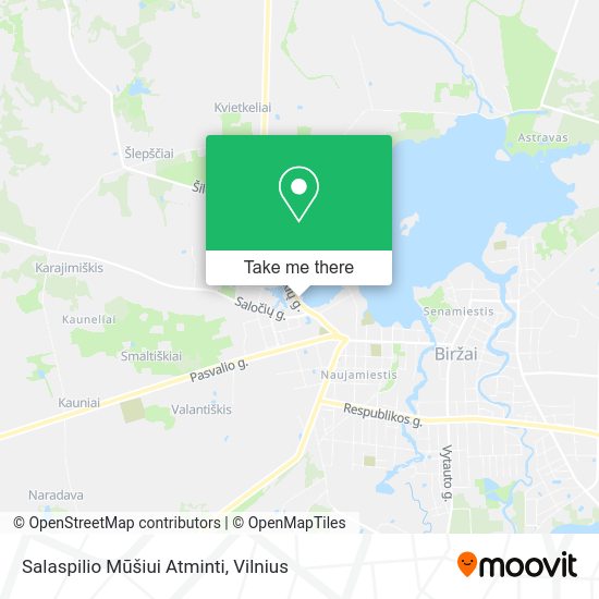 Карта Salaspilio Mūšiui Atminti