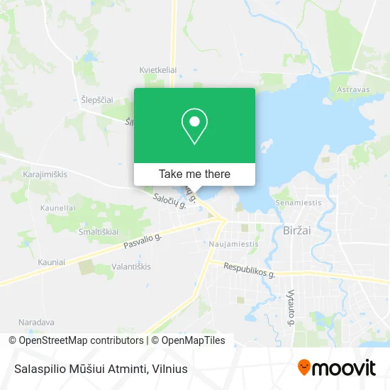Карта Salaspilio Mūšiui Atminti