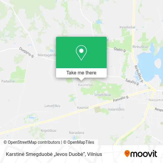 Карта Karstinė Smegduobė „Ievos Duobė“