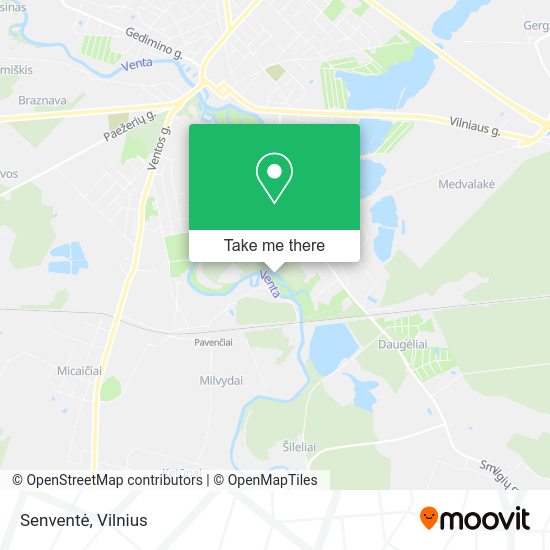 Карта Senventė