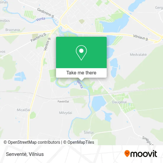 Карта Senventė