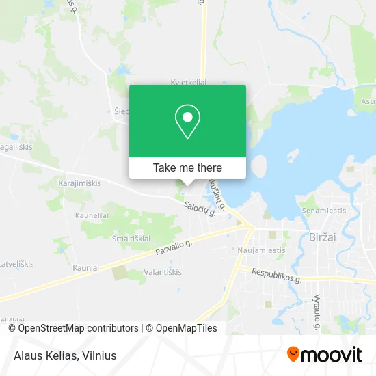 Карта Alaus Kelias