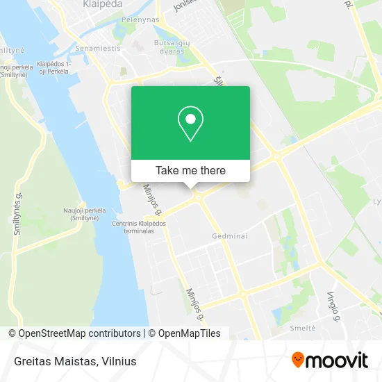 Карта Greitas Maistas