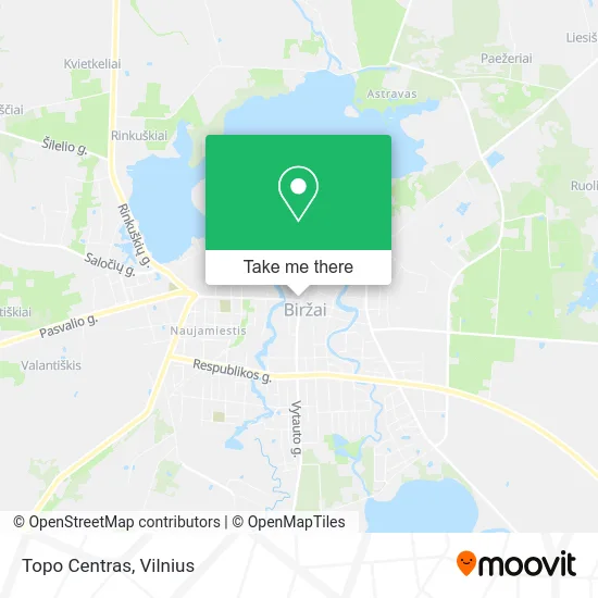 Карта Topo Centras