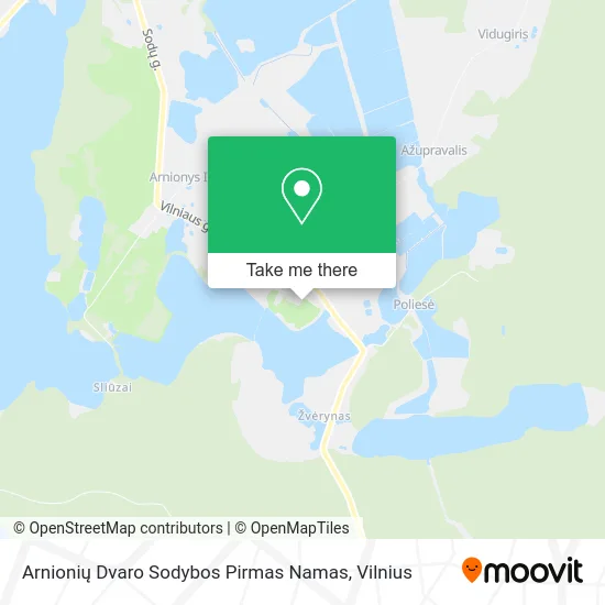 Карта Arnionių Dvaro Sodybos Pirmas Namas