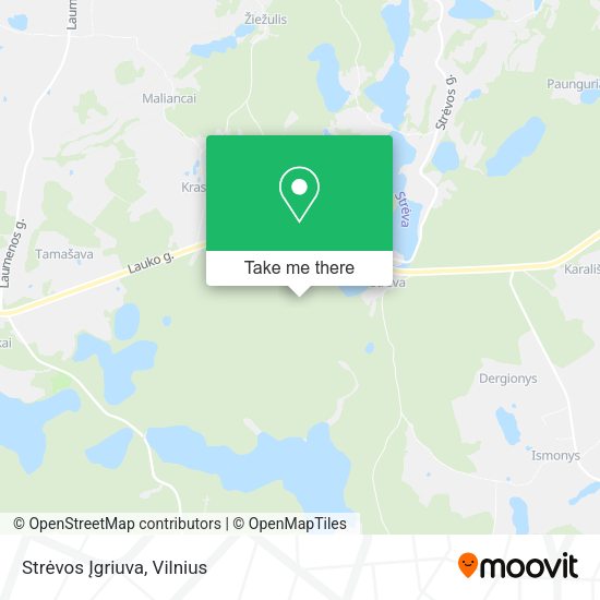 Strėvos Įgriuva map