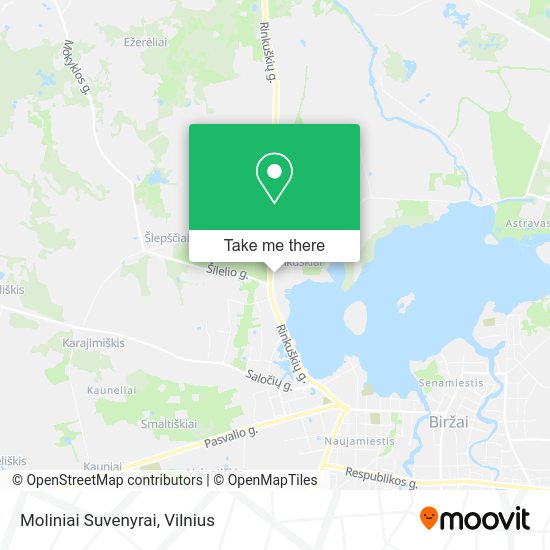 Карта Moliniai Suvenyrai