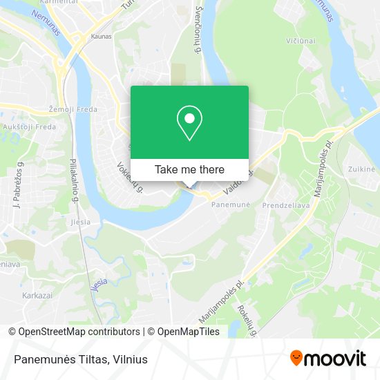 Карта Panemunės Tiltas