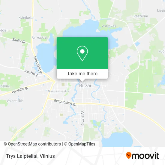 Карта Trys Laipteliai