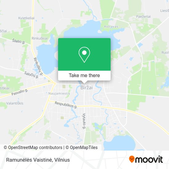 Карта Ramunėlės Vaistinė