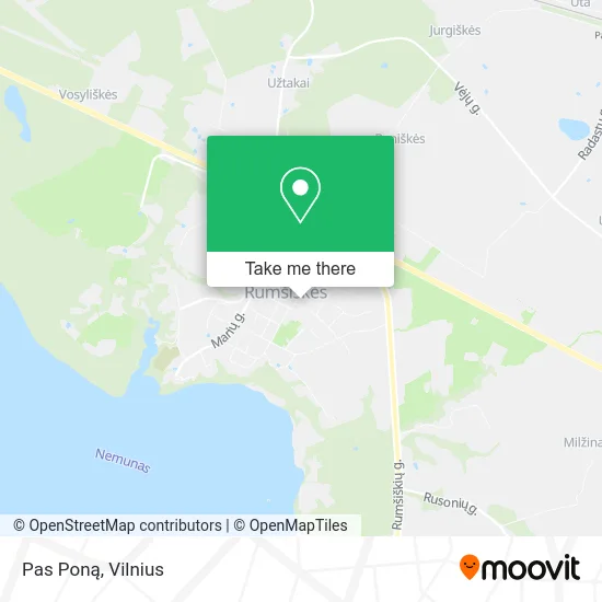 Карта Pas Poną