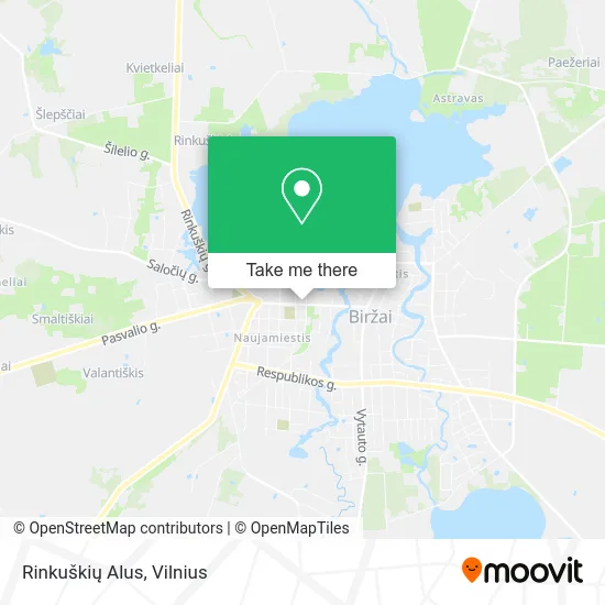 Карта Rinkuškių Alus