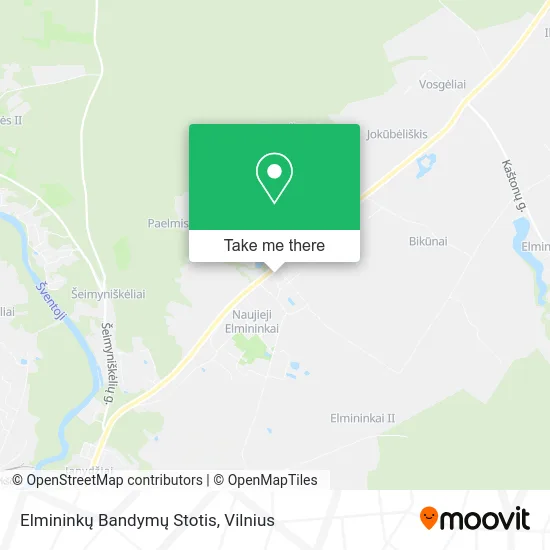 Карта Elmininkų Bandymų Stotis
