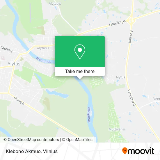 Карта Klebono Akmuo