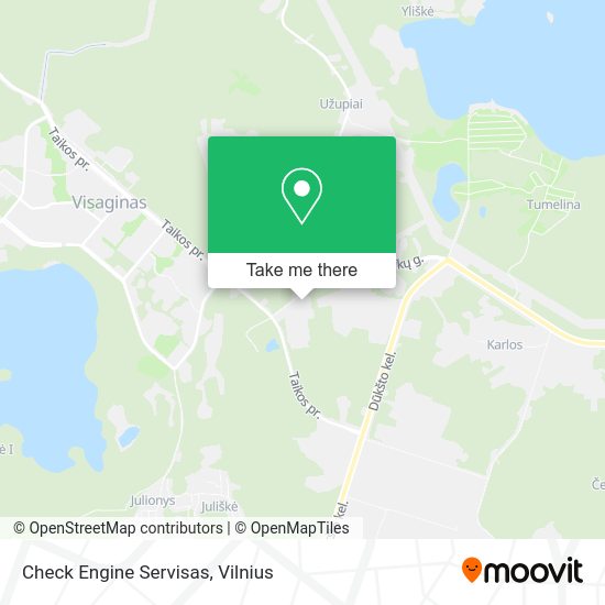 Карта Check Engine Servisas
