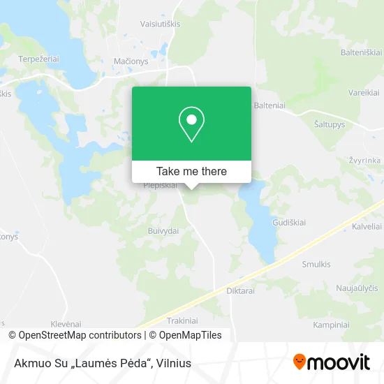 Карта Akmuo Su „Laumės Pėda“