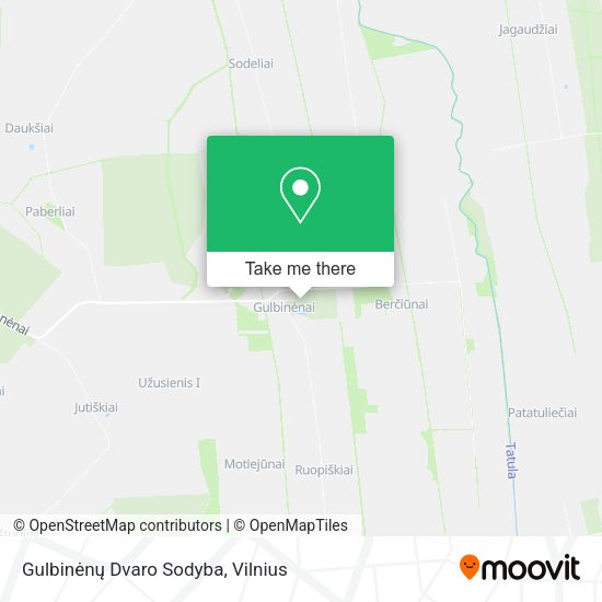 Карта Gulbinėnų Dvaro Sodyba