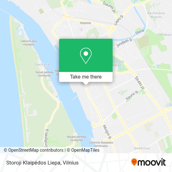 Карта Storoji Klaipėdos Liepa