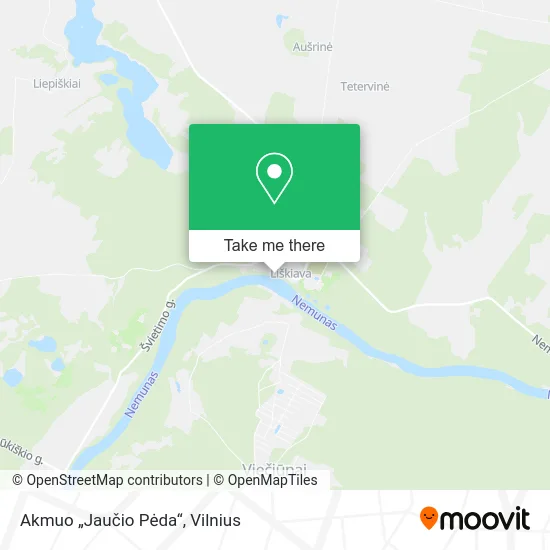 Карта Akmuo „Jaučio Pėda“