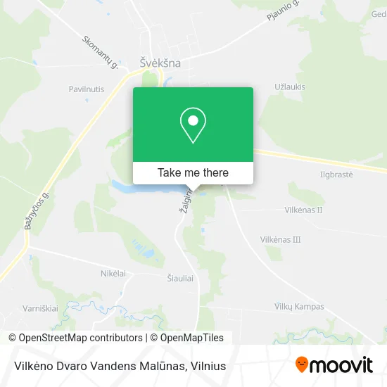 Карта Vilkėno Dvaro Vandens Malūnas