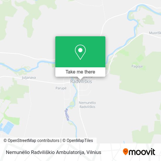 Карта Nemunėlio Radviliškio Ambulatorija