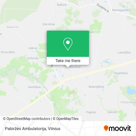 Карта Pabiržės Ambulatorija