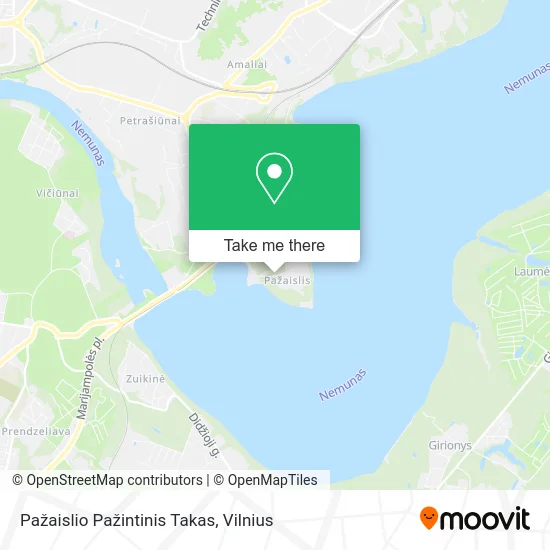 Карта Pažaislio Pažintinis Takas